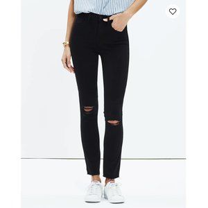 Madewell 10” High-Rise Skinny Jeans Knee Ripped